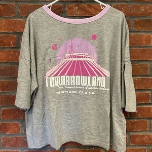 Disney Tomorrowland Space Mountain Tee in Gray and Pink